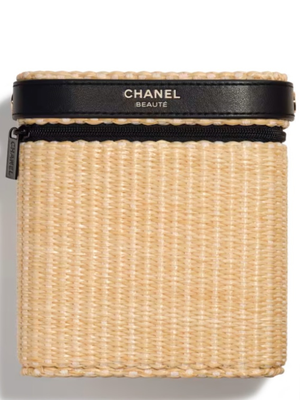 CHANEL Wicker Style Cosmetic Case